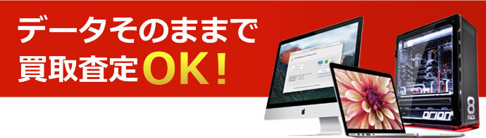 データそのままで買取査定OK!